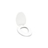 Asiento alargado acojinado 112AR000 color blanco