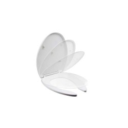 Asiento alargado cierre lento AT-5 color blanco