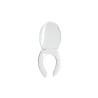 Asiento alargado color blanco
