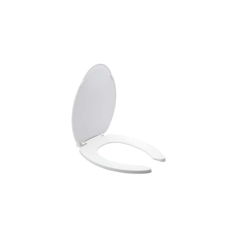 Asiento alargado con tapa, AT-2 color blanco