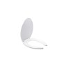 Asiento alargado con tapa, AT-2 color blanco