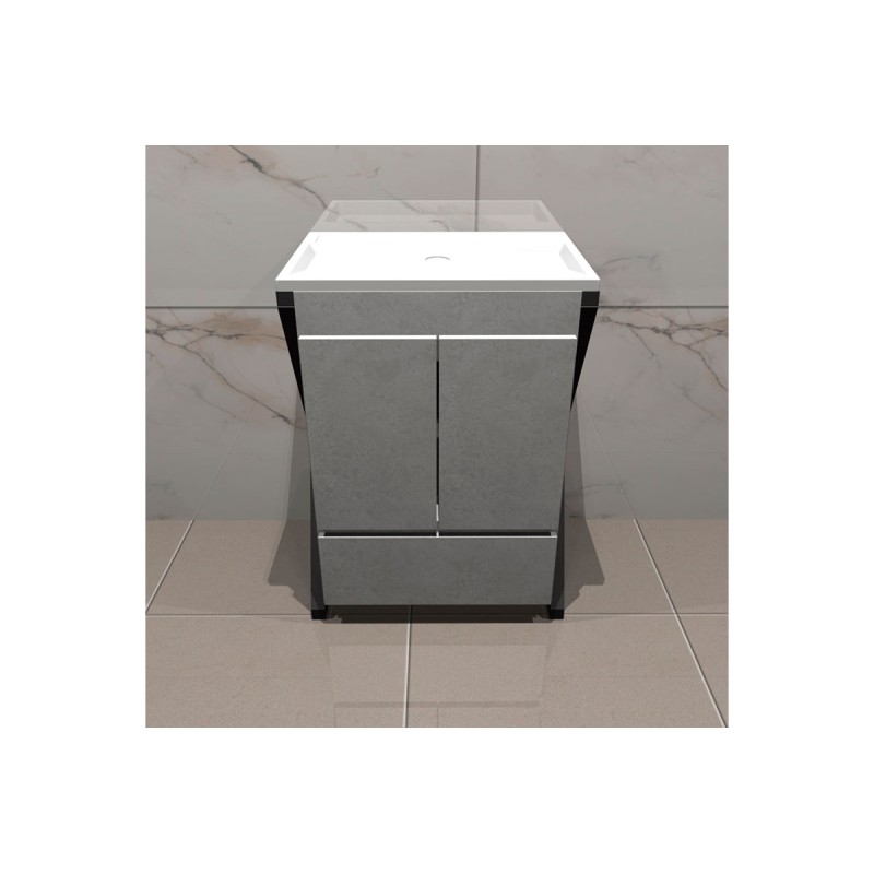 Tocador industrial Rioja concreto 60 x 38.5 x 85 cm, linea industrial