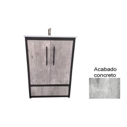 Tocador Logan 60 acabado concreto 60 x 45 x 85 cm