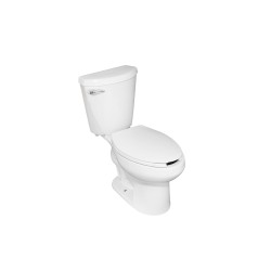 Inodoro alargado Austral de palanca color blanco