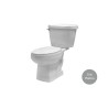 Inodoro alargado Jazmin color gris platino