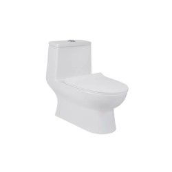 inodoro alargado OP bravo dual flush color blanco