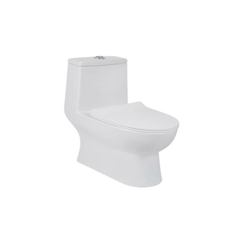 inodoro alargado OP bravo dual flush color blanco