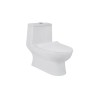 inodoro alargado OP bravo dual flush color blanco