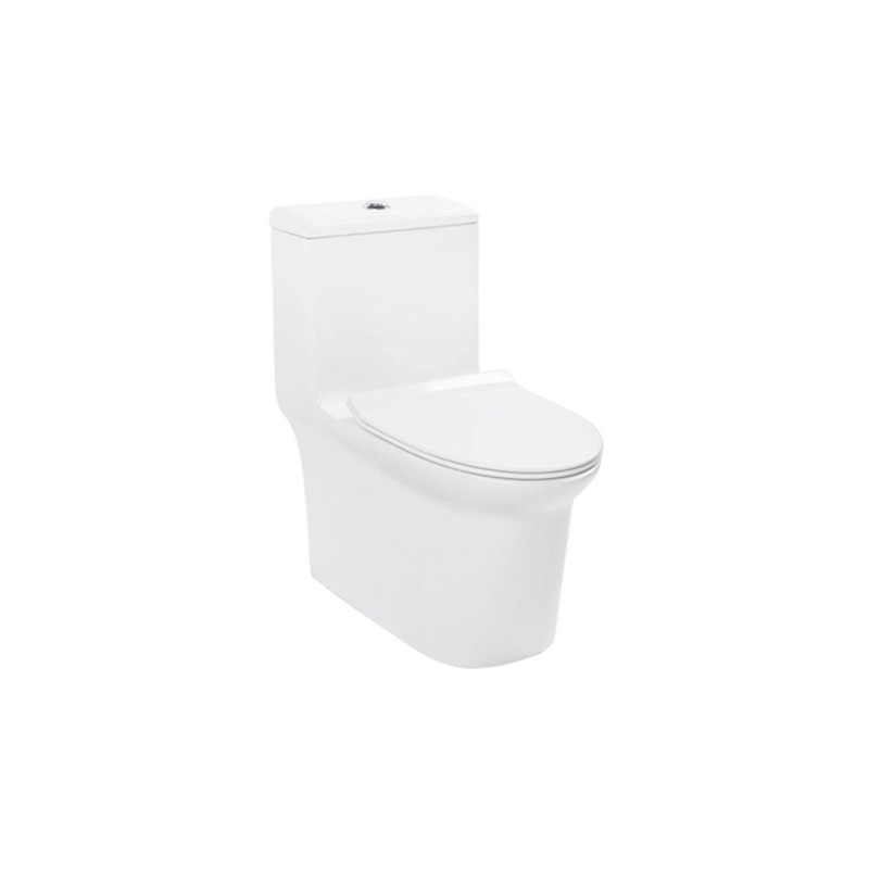 Inodoro alargado OP Quadro II color blanco