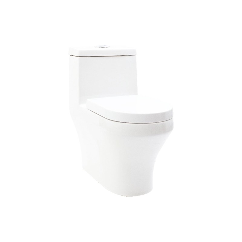 Inodoro alargado OP Fussion color blanco