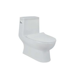 Inodoro alargado Op bravo de palanca, color blanco
