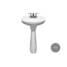 Lavabo con pedestal Jazmin color gris