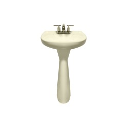 Lavabo con pedestal Jazmín color marfil