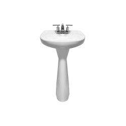 Lavabo con pedestal Lucas color blanco