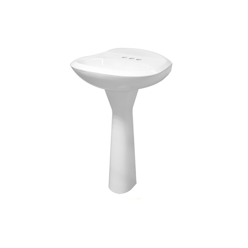 Lavabo con pedestal Paris color blanco