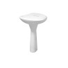 Lavabo con pedestal Paris color blanco