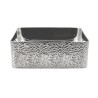 Lavabo de sobre poner Saona plata, 36.5 x 36.5 x 13.5 cm
