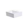 Lavabo de sobreponer Bari color blanco 32 x 28 x 11 cm