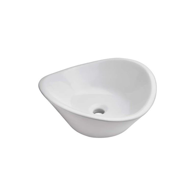 Lavabo de sobreponer Cassini color blanco