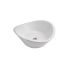 Lavabo de sobreponer Cassini color blanco