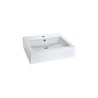 Lavabo de sobreponer con una perforación, Futura color blanco