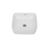 Lavabo de sobreponer Creta color blanco