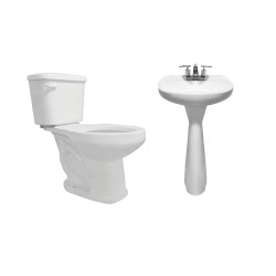 Paquete de baño Lucas 2 color blanco