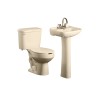 Paquete de baño Novara con inodoro redondo y lavabo 1A color hueso