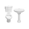 Paquete Oxford alargado color blanco (Inodoro, lavabo y pedestal)