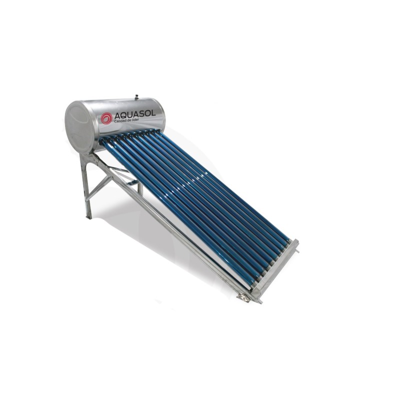 Calentador Solar 110 lts con sistema de gravedad Inox, 10 tubos