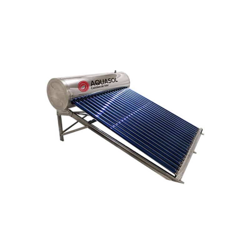 Calentador Solar 217 lts con sistema de gravedad Inox, 20 tubos