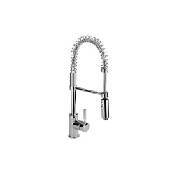 Monomando con salida flexible para fregadero E-305 acabado cromo