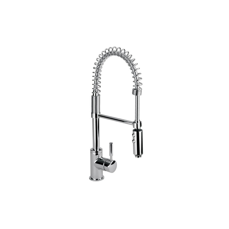 Monomando con salida flexible para fregadero E-305 acabado cromo