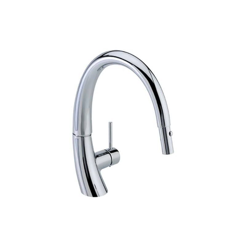 Monomando curvo para fregadero E-307 acabado cromo