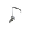 Monomando para fregadero con cuello de bastón 10060 en acero inoxidable