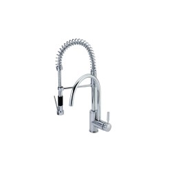Monomando para fregadero doble E-308 acabado cromo