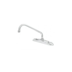Ensamble de mezcladora para fregadero de 8" modelo 318, sin manerales, acabado cromo