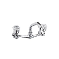 Mezcladora a pared para fregadero de 8" modelo 248, acabado cromo