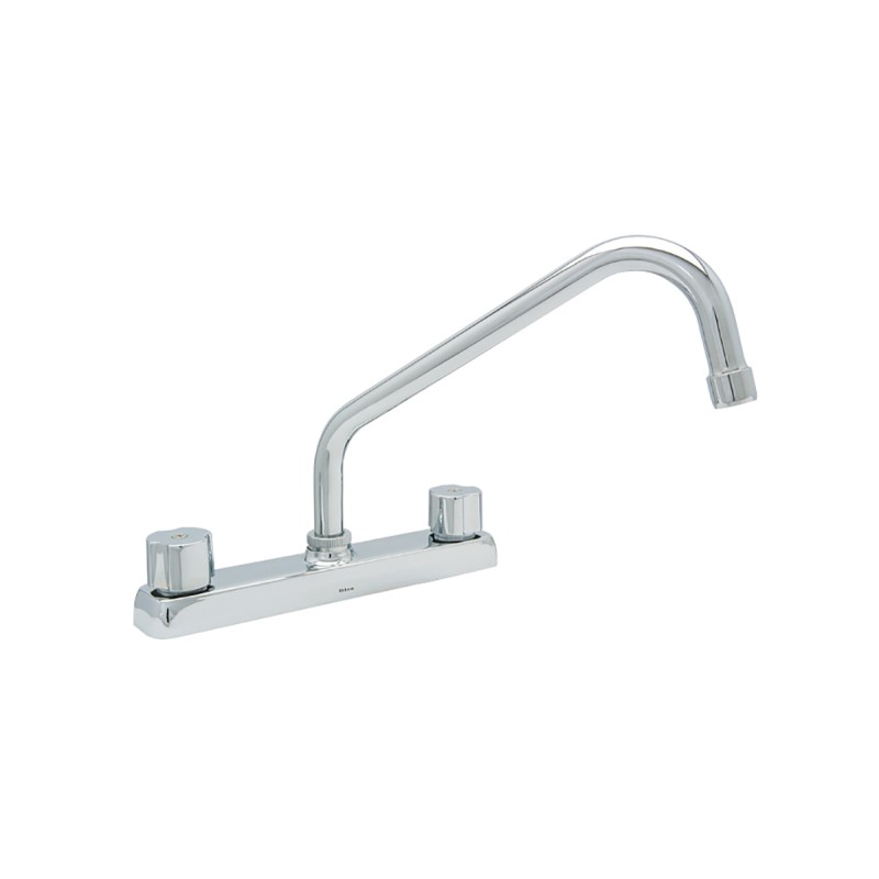 Mezcladora para fregadero 8", modelo 4318, acabado cromo