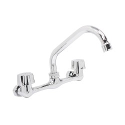 Mezcladora para fregadero a la pared  de 8", modelo 2220, acabado cromo