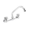 Mezcladora para fregadero a la pared  de 8", modelo 2220, acabado cromo