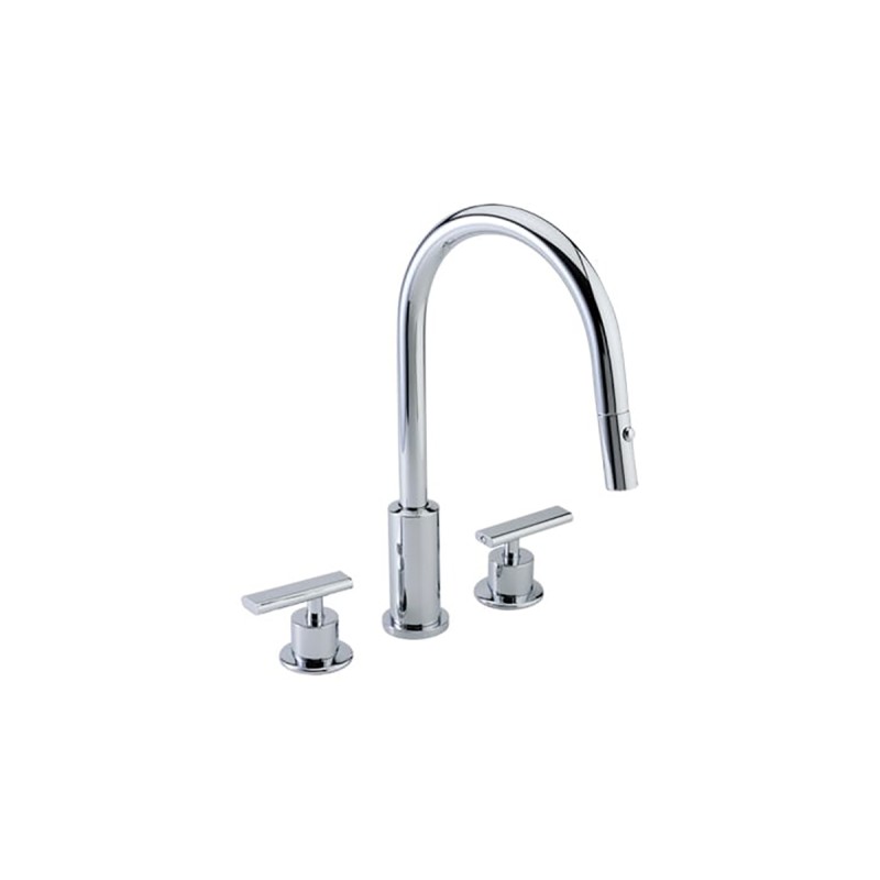 Mezcladora para fregadero con cabezal magnético retráctil ME-303 acabado cromo