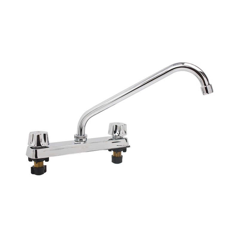 Mezcladora para fregadero con manerales de 8", vuelta completa, modelo 2200NAR2
