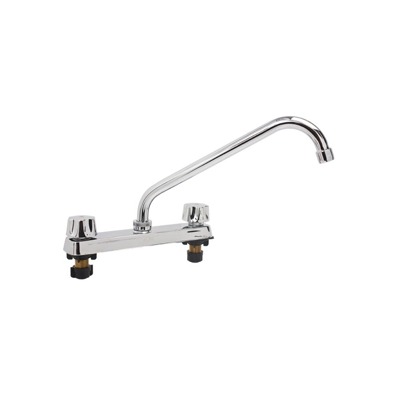 Mezcladora para fregadero de 8", modelo 2200NA , acabado acero inoxidable