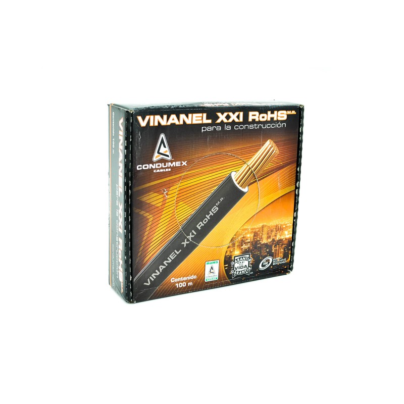 Cable negro por rollo THHW12
