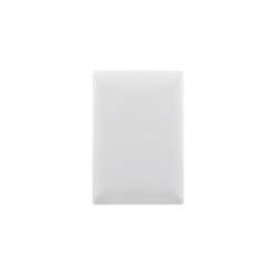 Tapa ciega E913BNO ALPHA, color lexano blanco
