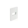 Tapa de 1 ventana chasis color blanco N1371-BL