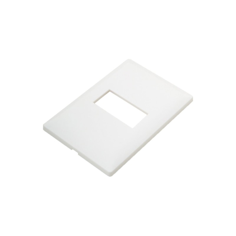 Tapa de 1 ventana Lexan color blanco E913BN1 ALPHA