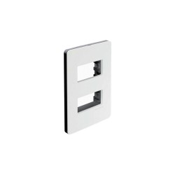 Tapa de 2 ventanas chasis color negro N1372-BN