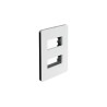 Tapa de 2 ventanas chasis color negro N1372-BN
